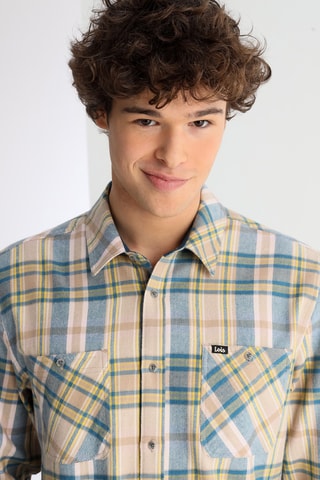 Camicia - Azzurro e beige