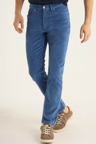 Pantaloni in velluto - Blu