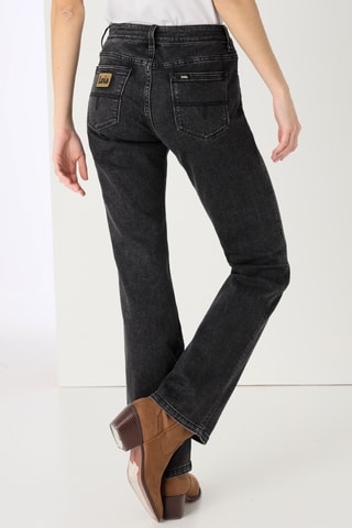 Jeans a vita alta - Nero