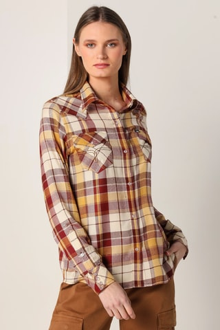 Camicia - Giallo e marrone