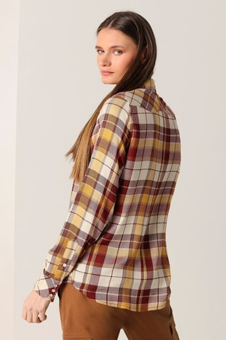 Camicia - Giallo e marrone