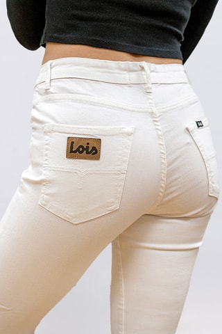 Jeans a vita alta - Bianco