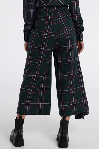 Pantaloni 7/8 a vita alta - Navy