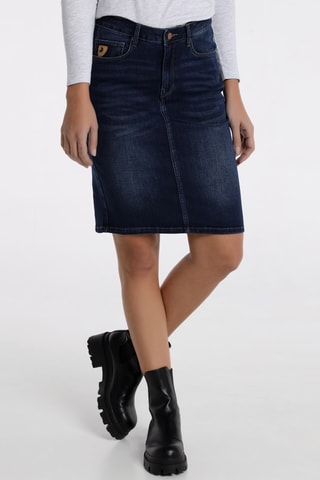 Gonna in jeans - Grigio