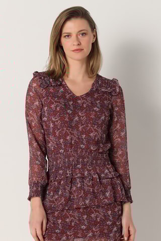 Abito con volant - Bordeaux