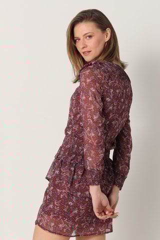 Abito con volant - Bordeaux