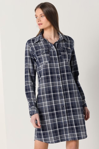 Abito a camicia - Navy - Blu