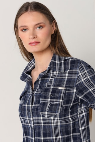 Abito a camicia - Navy - Blu