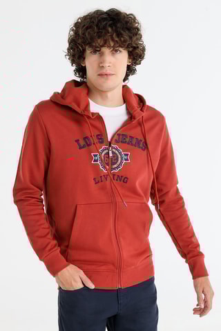 Sweat com capuz - Vermelho