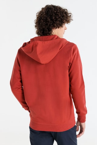 Sweat com capuz - Vermelho