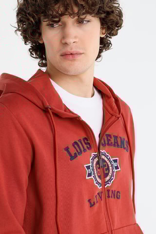 Sweat com capuz - Vermelho