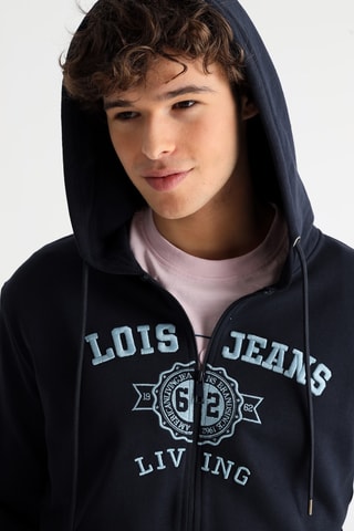 Sweat com capuz - Azul