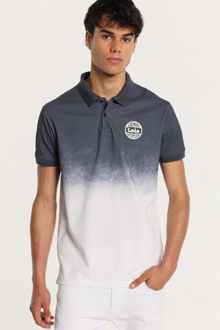 Polo dip and dye - Azul