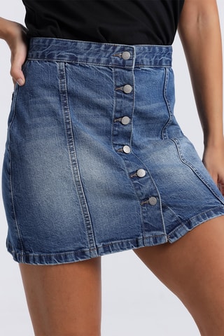 Minigonna in jeans - Blu