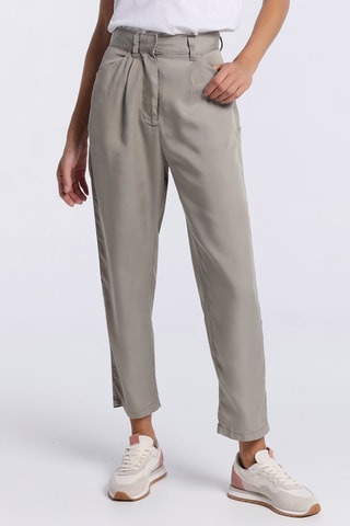 Pantaloni a vita alta - Verde