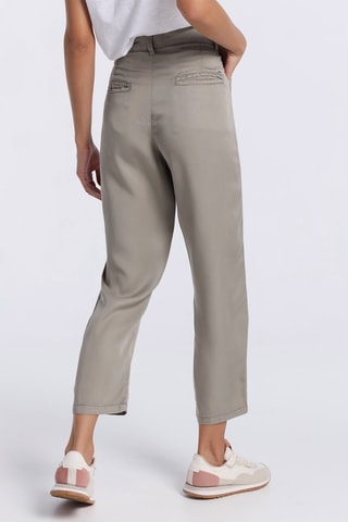 Pantaloni a vita alta - Verde