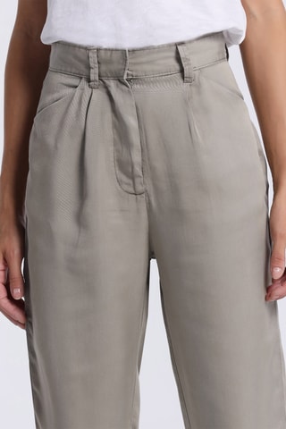 Pantaloni a vita alta - Verde