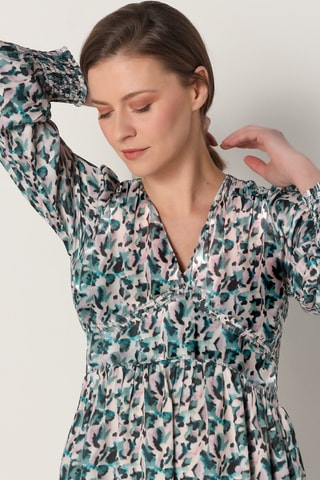 Abito a campana - Bianco e blu