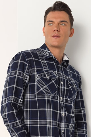 Camisa - Azul-escuro