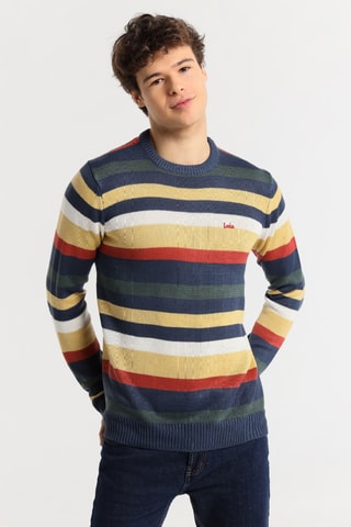 Camisola - Amarelo e azul-marinho