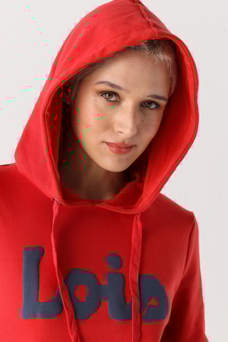 Sweat com capuz - Rosa