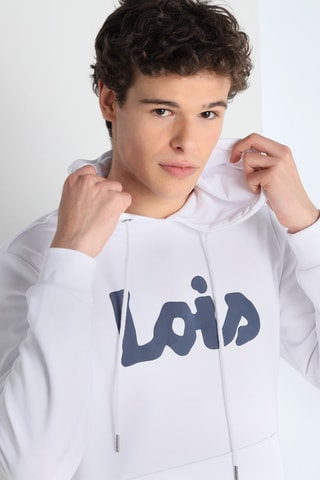 Sweat com capuz - Branco