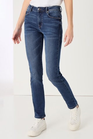 Jeans a vita alta - Blu