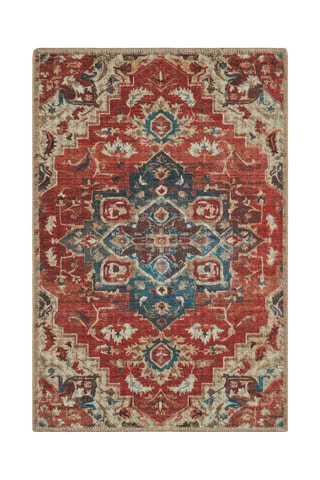 Tapis Radom - Rouge et beige