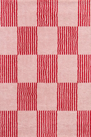 Tapete Groovy - Rosa e vermelho