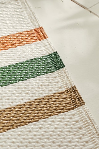 Tapis Capri - Vert et blanc