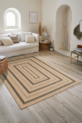 Tapis Nature - Beige et noir