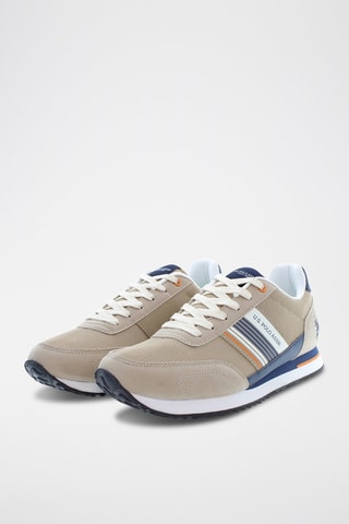 Zapatillas Xirio - Blanco, beige y azul