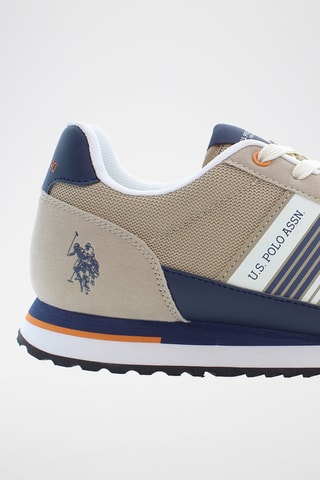 Zapatillas Xirio - Blanco, beige y azul