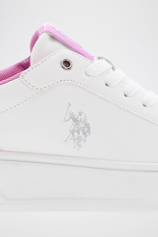 Zapatillas Yvonne - Blanco y rosa