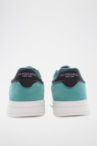 Zapatillas de piel Steve - Blanco y gris