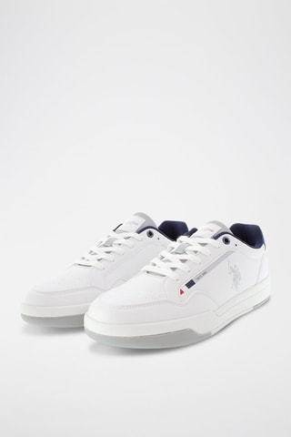 Zapatillas de piel Steve - Blanco