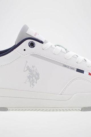 Zapatillas de piel Steve - Blanco