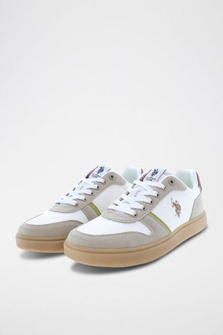 Zapatillas de nobuk Rokko - Blanco y beige