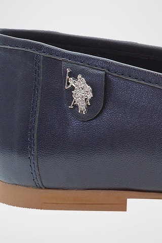 Mocasines de piel Chery - Azul y plateado