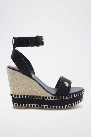 Sandalias de cuña Aylin - Negro