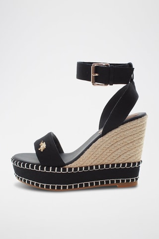 Sandalias de cuña Aylin - Negro