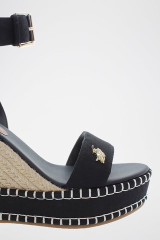 Sandalias de cuña Aylin - Negro