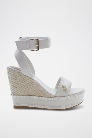 Sandalias de cuña Aylin - Blanco