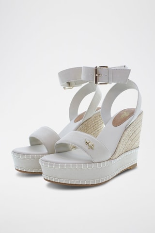 Sandalias de cuña Aylin - Blanco