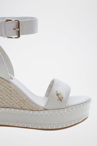 Sandalias de cuña Aylin - Blanco