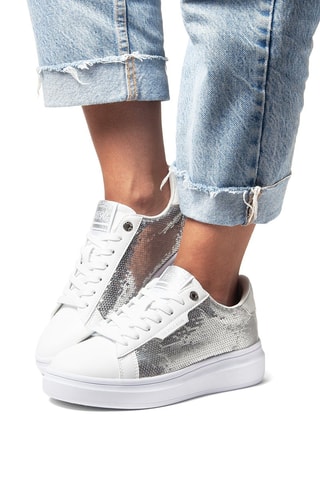 Zapatillas Cody - Blanco y plateado