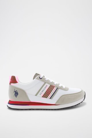 Zapatillas Xirio - Beige y rojo