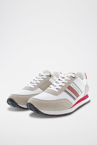 Zapatillas Xirio - Beige y rojo
