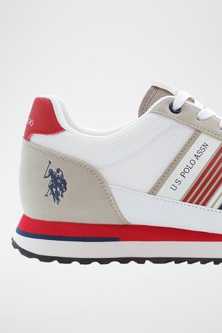 Zapatillas Xirio - Beige y rojo