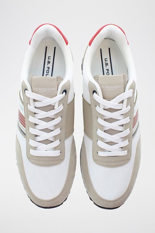 Zapatillas Xirio - Beige y rojo